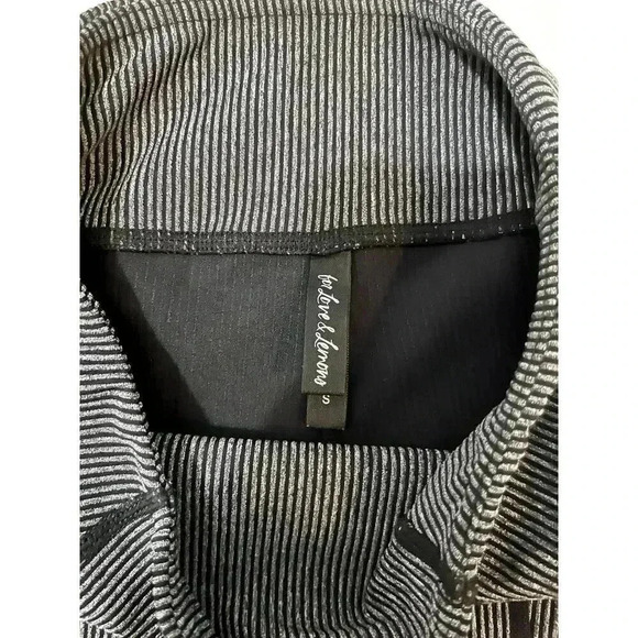 For Love And Lemons Rib Texture Bike Shorts Gray Size Small Athletic Athleisure - Picture 4 of 7